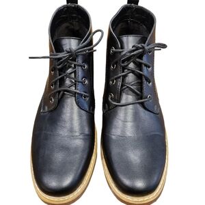 MEN'S ROCAWEAR EUC Black chukka shoes size 11, ankle high